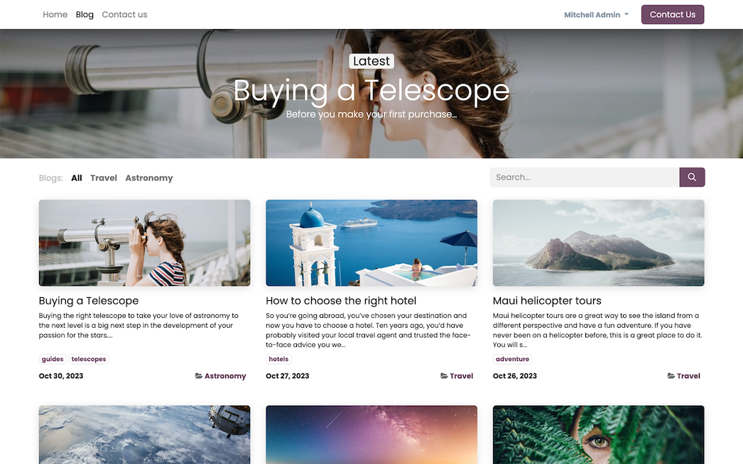 Odoo Blog - платформа за блогове