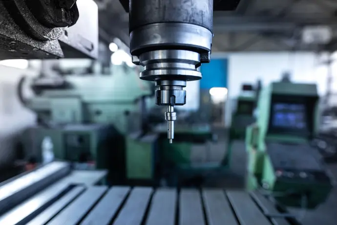 CNC машина за интелигентно производство с технология Advantech за прецизна автоматизация в индустрията.